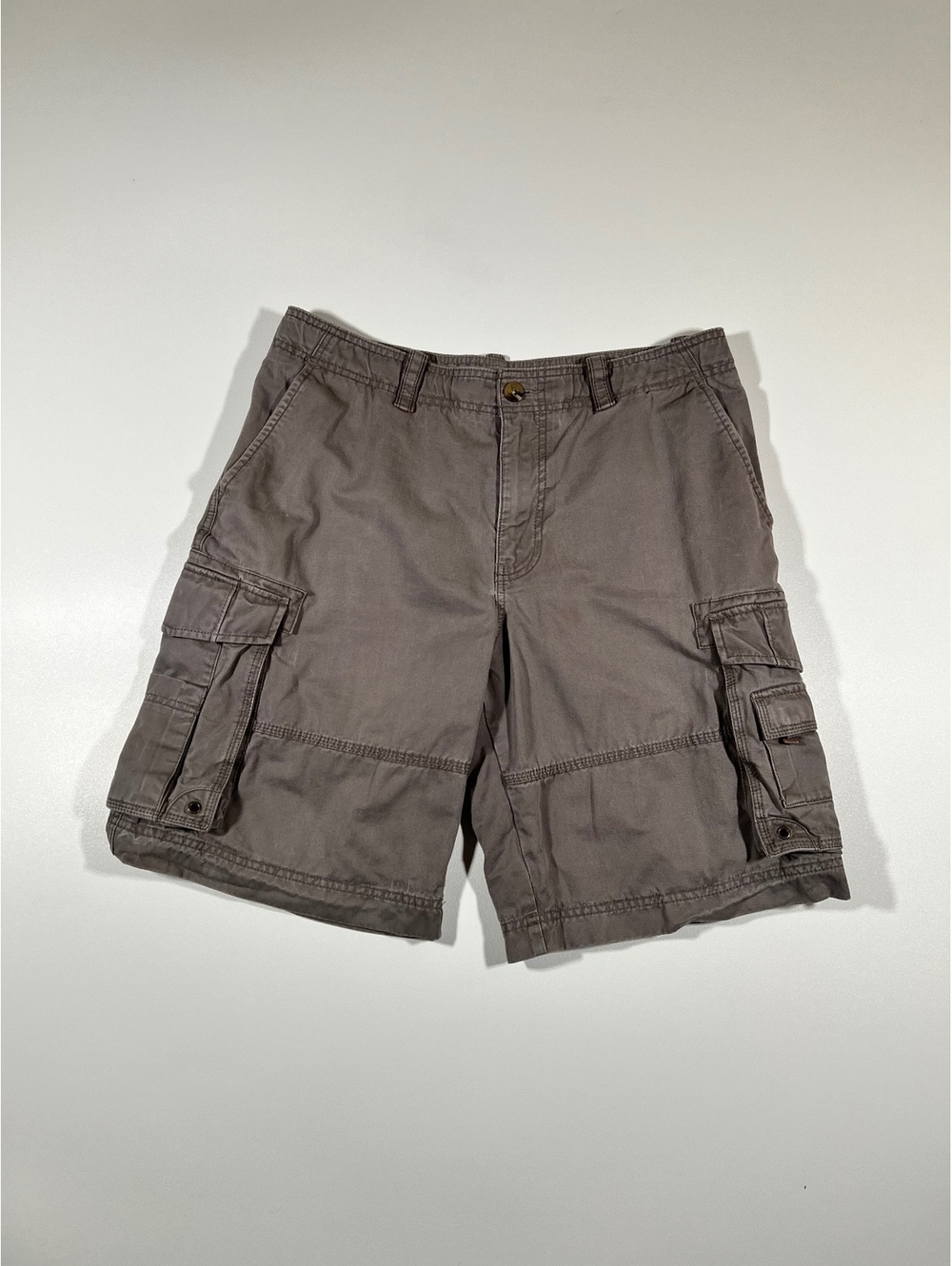 Eddie Bauer Cargo Shorts Waist 34 Gray Utility Outdoor Shorts